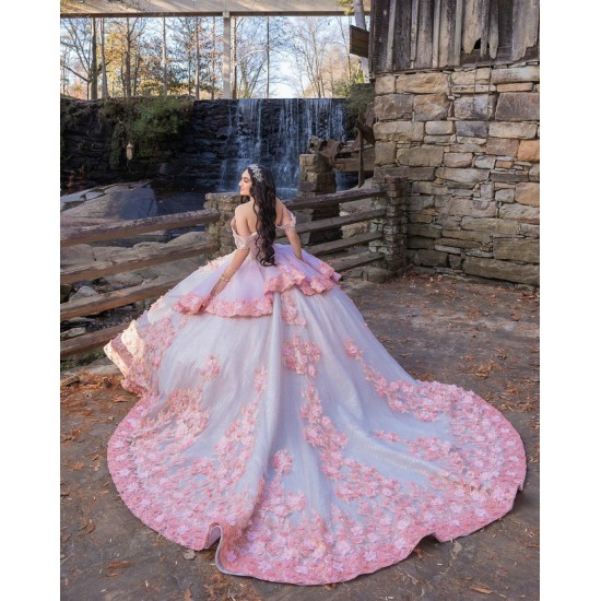 Sweetheart Neck 15 Anos Pink Quince Dress Off Shoulder Girl Birthday Gowns