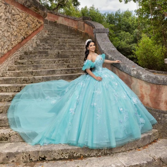 Sweetheart Neck Aqua Blue Quinceanera Dress XV Anos Sleeveless Vestidos De 15 Anos