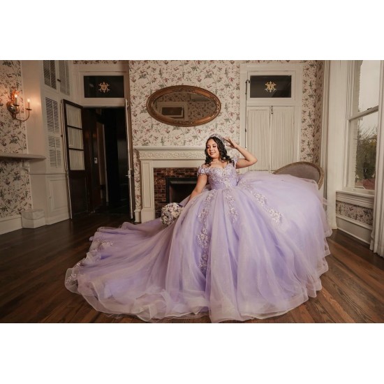 Sweetheart Neck Birthday Party Dresses Lilac Quinceanera Dress