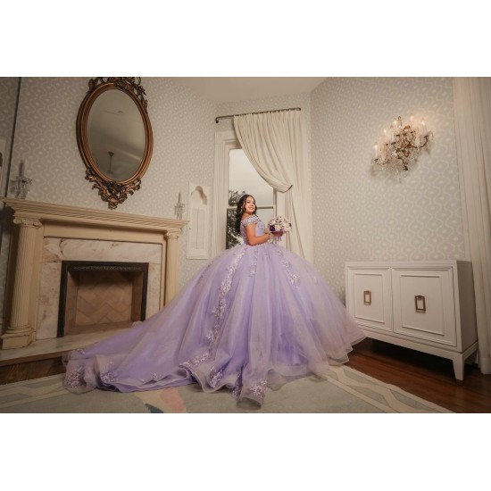 Sweetheart Neck Birthday Party Dresses Lilac Quinceanera Dress