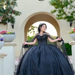 Sweetheart Neck Black Quinceanera Dress Sleeveless 15 Dresses