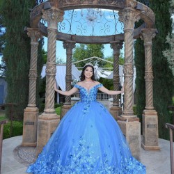 Sweetheart Neck Blue Quinceanera Dress Off Shoulder 15 Dresses