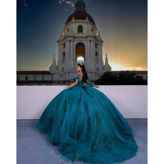 Sweetheart Neck Emerald Green Quinceanera Dress Off Shoulder Sweet 15 Gowns