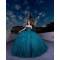 Sweetheart Neck Emerald Green Quinceanera Dress Off Shoulder Sweet 15 Gowns