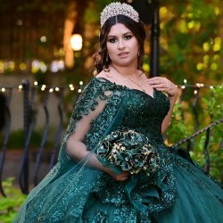 Sweetheart Neck Emerald Green Quinceanera Dress Sleeveless 15 Dresses