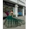 Sweetheart Neck Emerald Green Quinceanera Dresses Off Shoulder Ball Gown 15 Dress