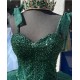 Sweetheart Neck Emerald Green Quinceanera Dresses Spaghetti Strap 15 Dress