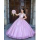 Sweetheart Neck Lilac Quince Dresses Off Shoulder 15 Dress