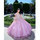 Sweetheart Neck Lilac Quince Dresses Off Shoulder 15 Dress