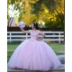 Sweetheart Neck Lilac Quinceanera Dress Sequin Off Shoulder 15 Dresses