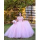 Sweetheart Neck Lilac Quinceanera Dress Sequin Off Shoulder 15 Dresses