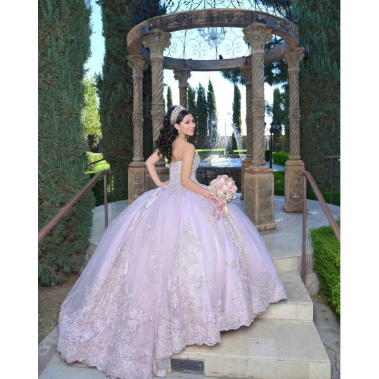 Sweetheart Neck Lilac Quinceanera Dress Sequin Sleeveless 15 Dresses