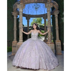 Sweetheart Neck Lilac Quinceanera Dress Sequin Sleeveless 15 Dresses