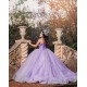 Sweetheart Neck Lilac Quinceanera Dress Vestidos De 15 Anos 2024