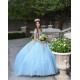 Sweetheart Neck Long Sleeve Sky Blue Quince Dresses 15 Dress