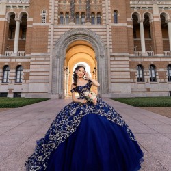 Sweetheart Neck Navy Blue Quince Dress Off Shoulder 15 Anos Girl Birthday Gowns