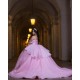 Sweetheart Neck Pink Quince Dress Off Shoulder Vestidos De 15 Anos