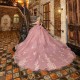 Sweetheart Neck Pink Quinceanera Dress Off Shoulder Vestidos De 15 Anos