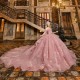 Sweetheart Neck Pink Quinceanera Dress Off Shoulder Vestidos De 15 Anos