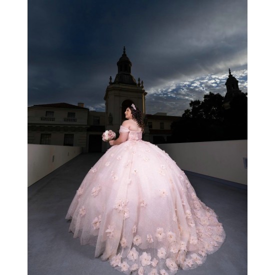 Sweetheart Neck Pink Quinceanera Dress Vestidos De 15 Anos