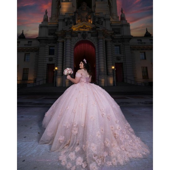 Sweetheart Neck Pink Quinceanera Dress Vestidos De 15 Anos