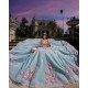 Sweetheart Neck Quince Dress Aqua Vestidos De 15 Anos Birthday Dresses