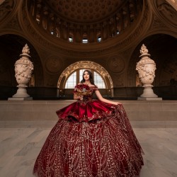 Sweetheart Neck Quince Dress Red Vestidos De 15 Anos Off Shoulder Women 2024 Ball Gown