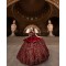 Sweetheart Neck Quince Dress Red Vestidos De 15 Anos Off Shoulder Women 2024 Ball Gown