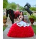 Sweetheart Neck Ruffled Red On White Quinceanera Dress Sleeveless 15 Dresses