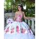 Sweetheart Neck Ruffled White Quinceanera Dress Sleeveless 15 Dresses