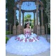 Sweetheart Neck Ruffled White Quinceanera Dress Sleeveless 15 Dresses