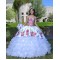 Sweetheart Neck Ruffled White Quinceanera Dress Sleeveless 15 Dresses