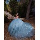 Sweetheart Neck Sage Green Quinceanera Dress 2024 Dresses With 3D Butterfly