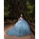 Sweetheart Neck Sage Green Quinceanera Dress 2024 Dresses With 3D Butterfly