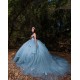 Sweetheart Neck Sage Green Quinceanera Dress 2024 Dresses With 3D Butterfly