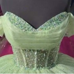 Sweetheart Neck Sage Green Quinceanera Dresses Off Shoulder Ball Gown 15 Dress