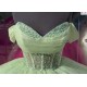 Sweetheart Neck Sage Green Quinceanera Dresses Off Shoulder Ball Gown 15 Dress