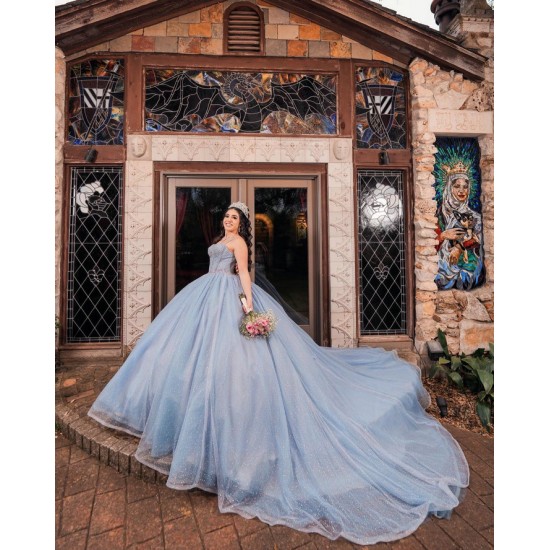 Sweetheart Neck Sky Blue Quinceanera Dress Girls Sweet 16 Dresses