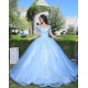 Sweetheart Neck Sky Blue Quinceanera Dress Lace Appliques Off Shoulder 15 Dresses