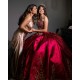 Sweetheart Neck Sweet 15 Gowns Burgundy Quinceanera Dress Sleeveless 2024 Dresses