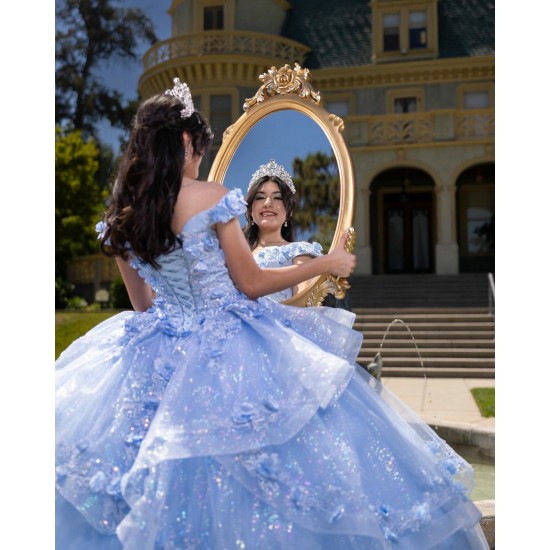 Sweetheart Neck Sweet 15 Gowns Sky Blue Quinceanera Dress Princess Dresses