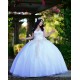 Sweetheart Neck White Quinceanera Dress Sleeveless 15 Dresses With Bow