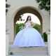 Sweetheart Neck White Quinceanera Dress Sleeveless 15 Dresses With Bow