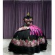 Sweetheart Neckline Black Quinceanera Dresses Off Shoulder 15 Dress