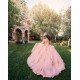 Sweetheart Pink Quinceanera Dress Off Shoulder Vestidos De 15 Anos Girls Sweet 16 Dresses