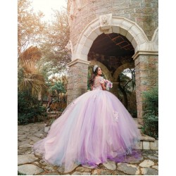 Sweetheart Quinceanera Dress Pink Vestidos De 15 Anos Off Shoulder Girls 2024 Wear Pageant