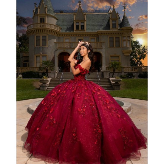 Sweetheart Quinceanera Dress Red Vestidos De 15 Anos Off Shoulder Sweet 15 Gowns