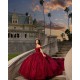 Sweetheart Quinceanera Dress Red Vestidos De 15 Anos Off Shoulder Sweet 15 Gowns