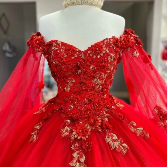 Sweetheart Red Shiny Quinceanera Dresses Vestidos De 15 Anos Evening Party Dress