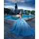 Sweetheart Sky Blue Quince Dress Vestidos De 15 Anos 2024 Ball Gown With Bow